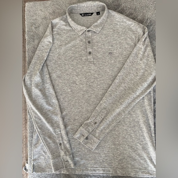COPY - 3/$90 Travis Mathew Premium Waffer Long Sleeve Polo - Picture 1 of 5
